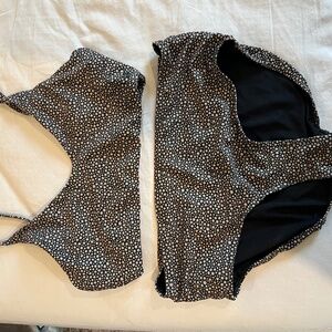 Black and Yellow Albion Fit Swimsuit